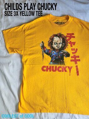 VTG Y2k Chucky Child's Play 3X Graphic T-Shirt Killer Doll Horror Slasher Movie